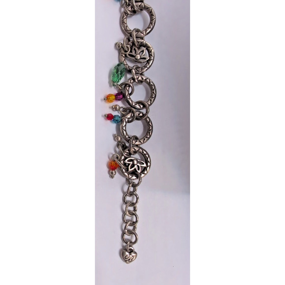 Brighton Chakra Charm Bead Bracelet Rare ! tarnished - Picture 4 of 12